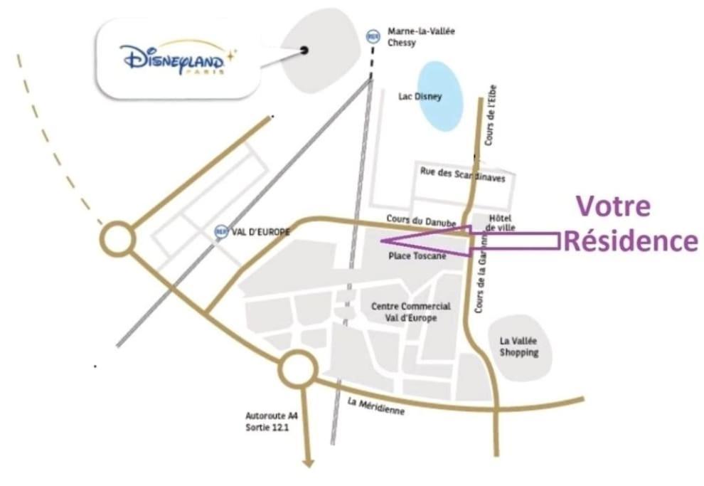 Superbe Appartement A 5 Minutes De Bus De Disneyland Serris Exterior photo